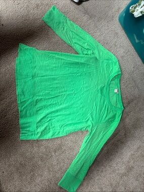 J. Crew Kelly Green 3/4 length sleeve